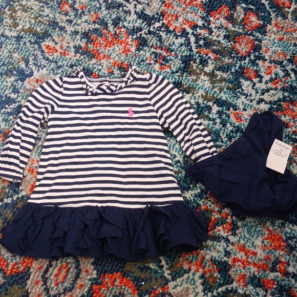 Ralph Lauren Other - Ralph Lauren striped dress with bloomers
